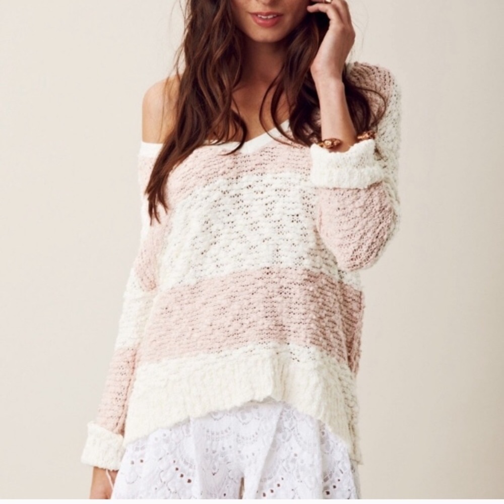 Free People Songbird Stripe Sweater